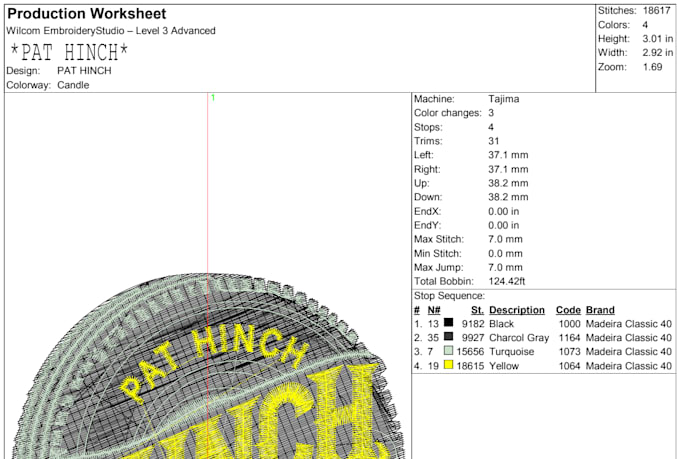do professional embroidery digitizing to dst pes exp in 1hr